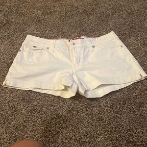 EUC Juniors size 11 white shorts jean material